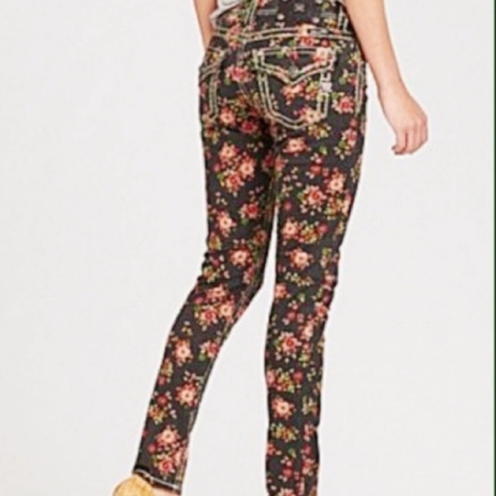 Floral miss me skinny jeans